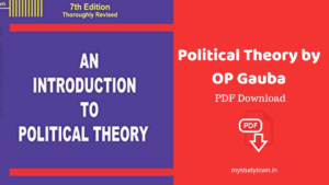 Political Theory by OP Gauba PDF