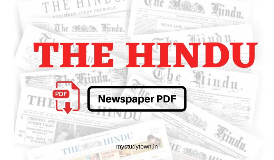 The Hindu Newspaper PDF Free Download- 22 January 2021