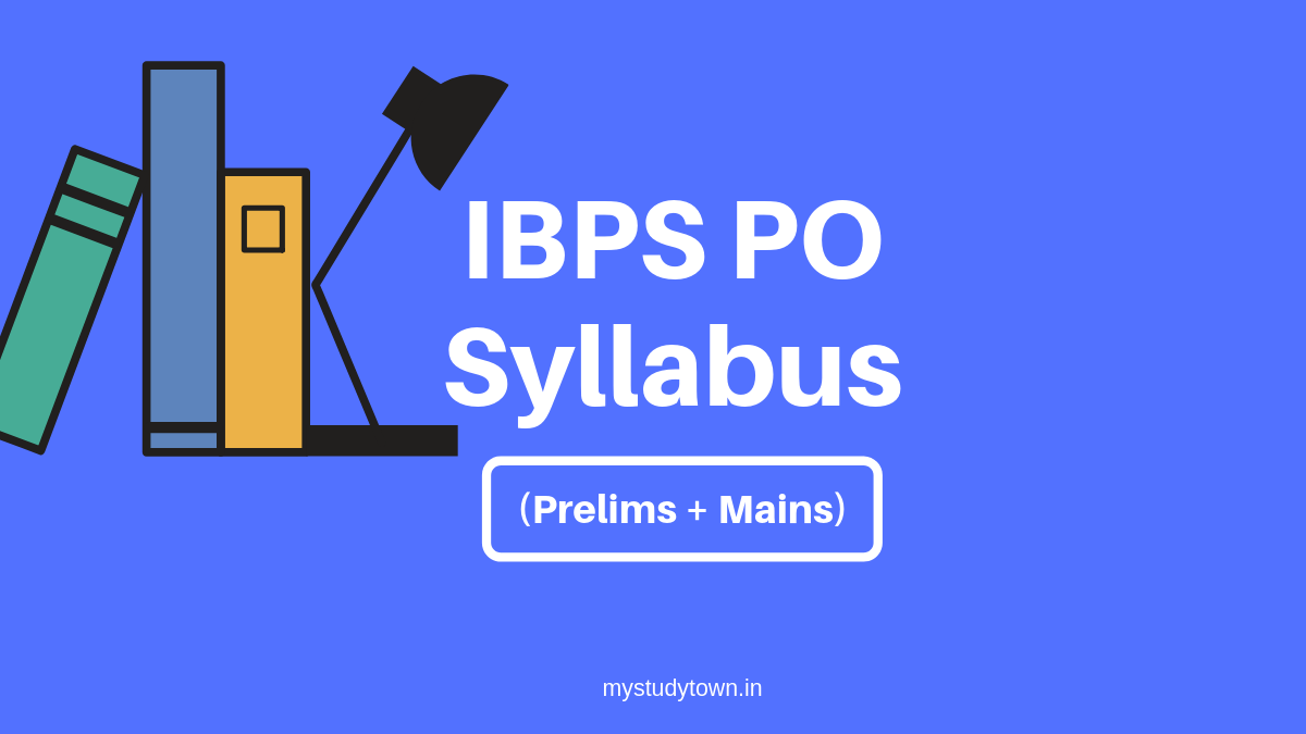 IBPS PO Syllabus 2019