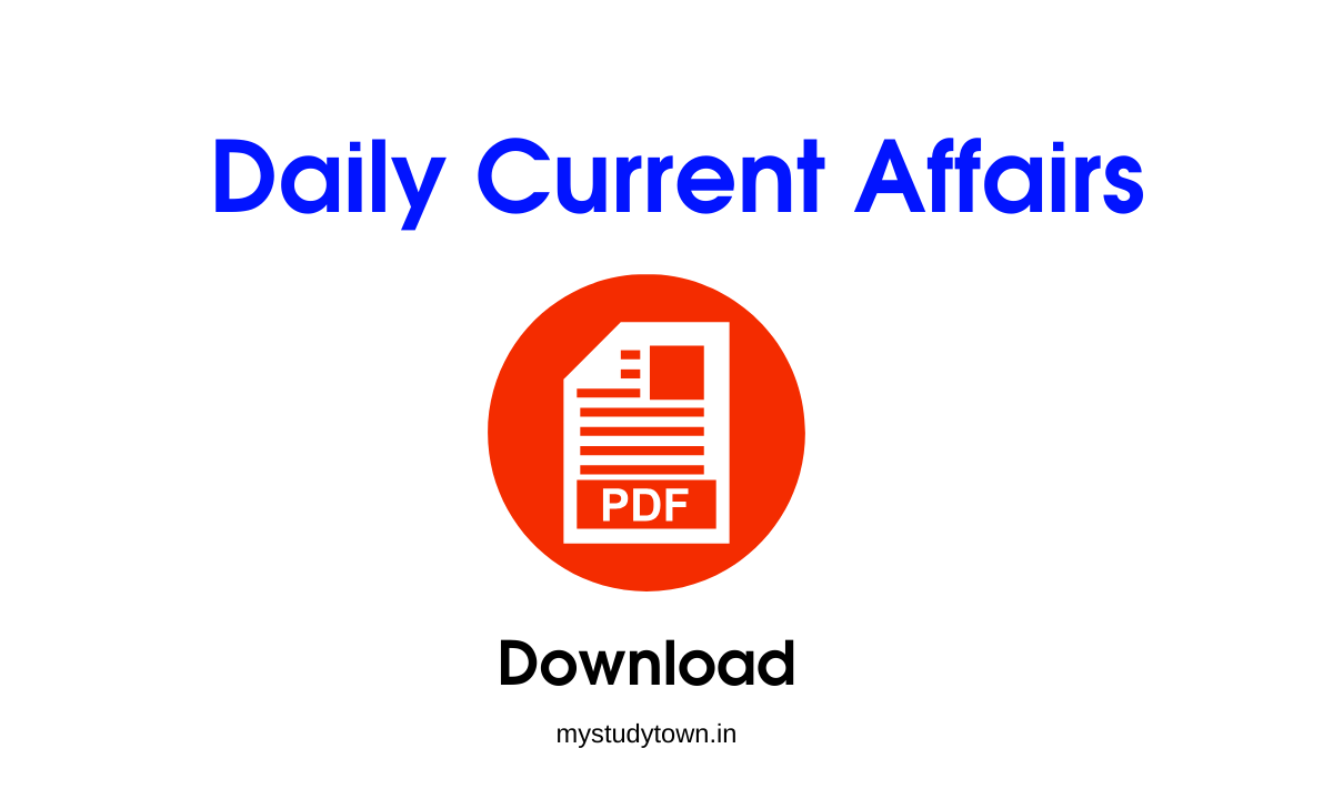 Daily Current Affairs pdf