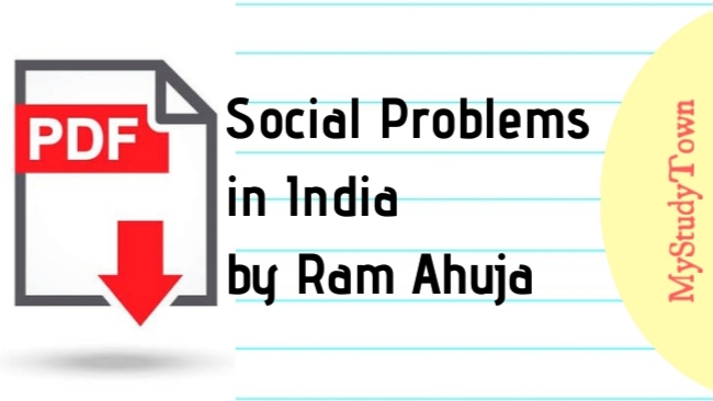 Social Problems in India by Ram Ahuja PDF