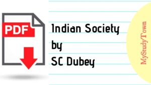 Indian Society by SC Dubey