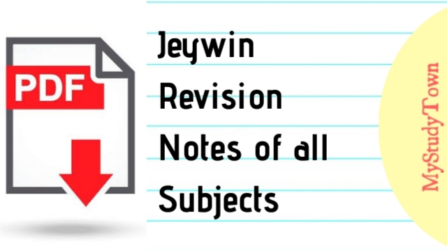 Jeywin Revision Notes