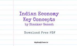 Indian Economy Key Concepts by Shankar Ganesh PDF