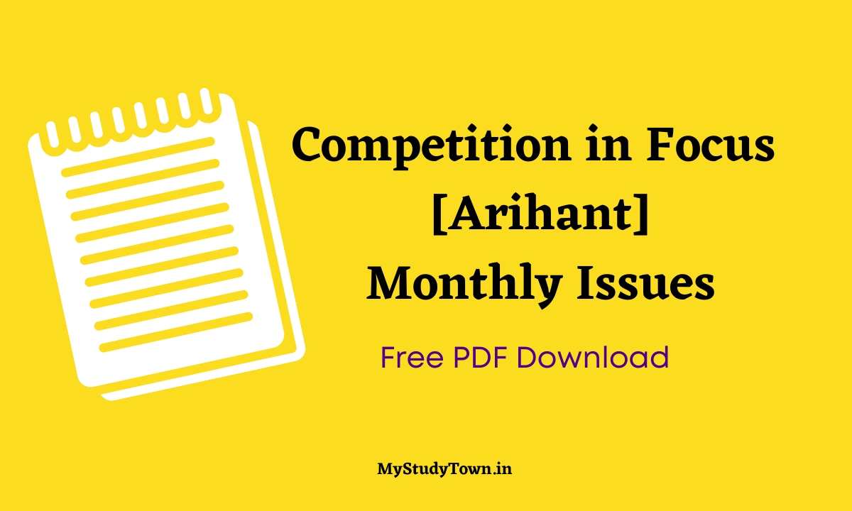Competition in Focus Arihant Monthly Issues