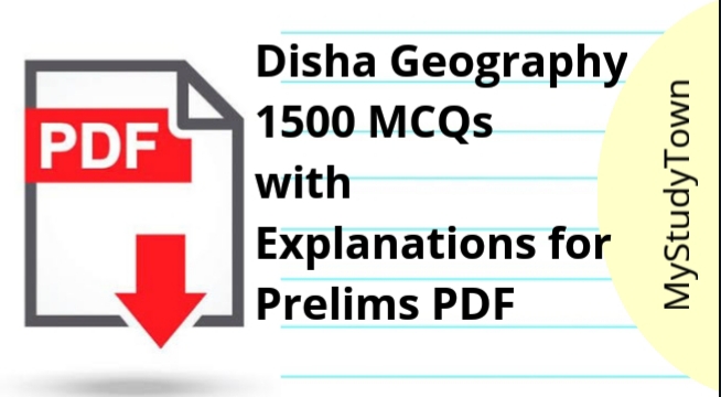 Disha Geography 1500 MCQs with Explanations for Prelims