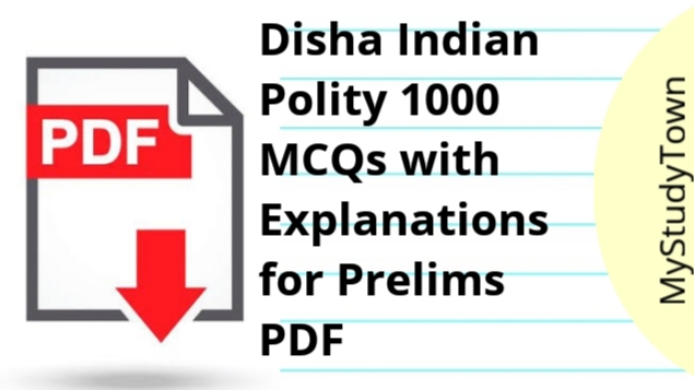 Disha Indian Polity 1000 MCQs for Prelims