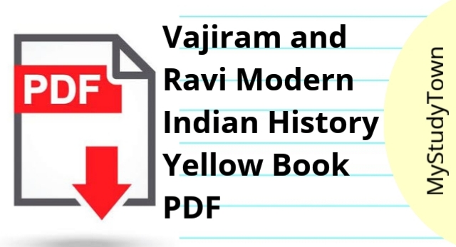 Vajiram and Ravi Modern Indian History Yellow Book PDF
