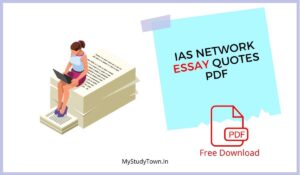 IAS Network Essay Quotes PDF