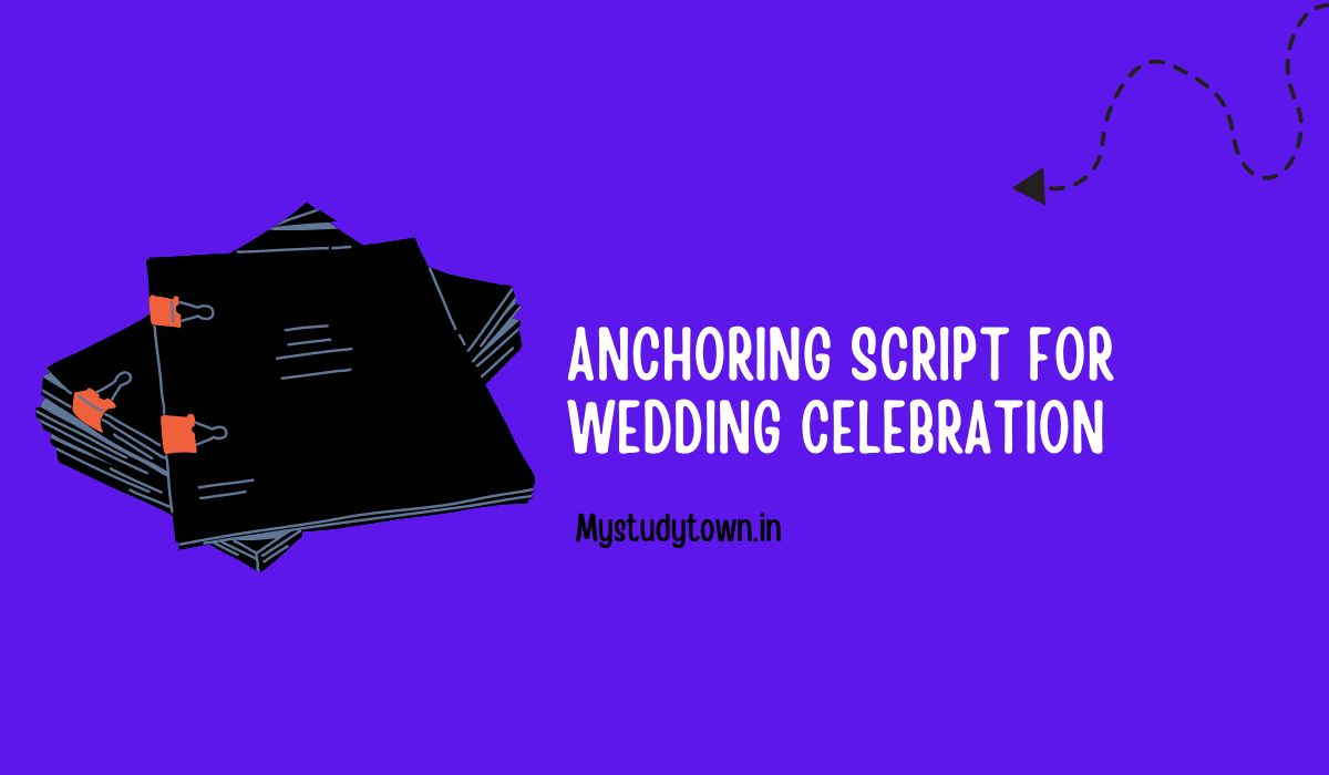 Anchoring Script for Wedding Celebration