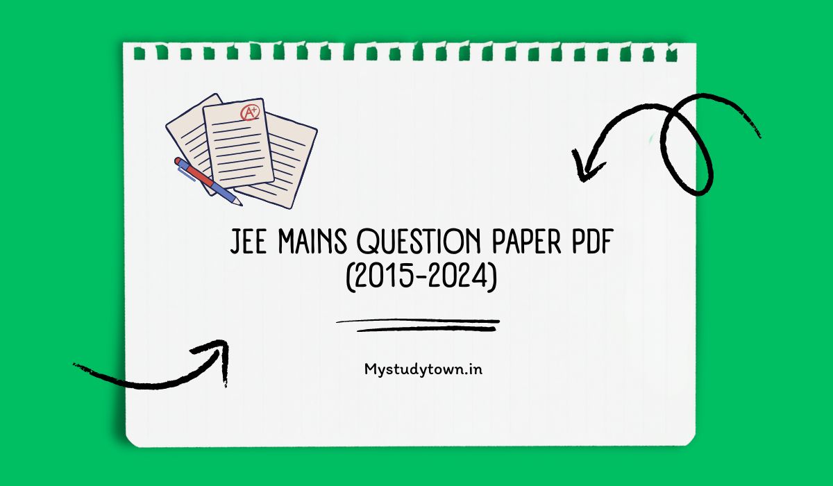 JEE Mains Question Paper PDF (2015-2024)