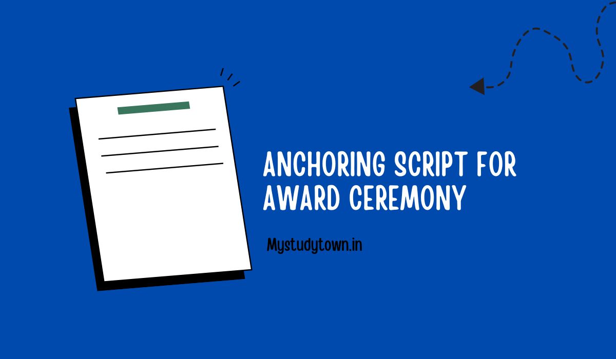 Anchoring Script for Award Ceremony